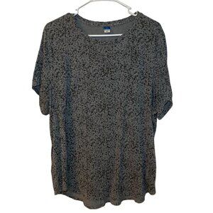 ⭐️ 3/$13 Old Navy Gray Short Sleeve Shirt - Women's XL